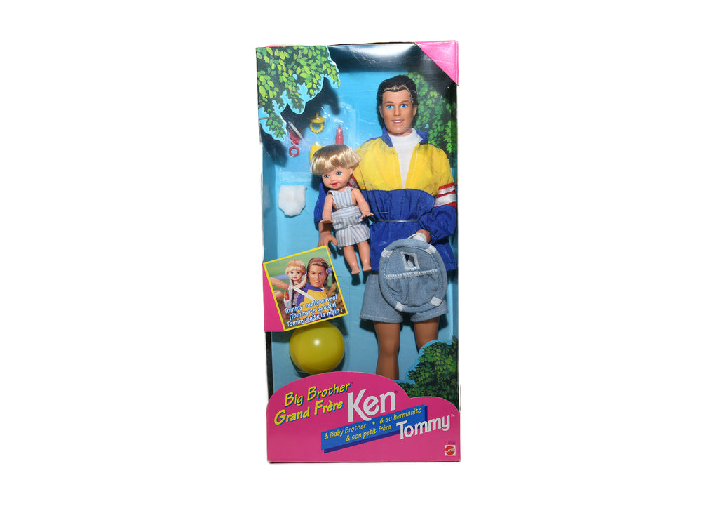Mattel Barbie - Ken Doll & Baby Brother Tommy English-French # 17055 NIB 1996