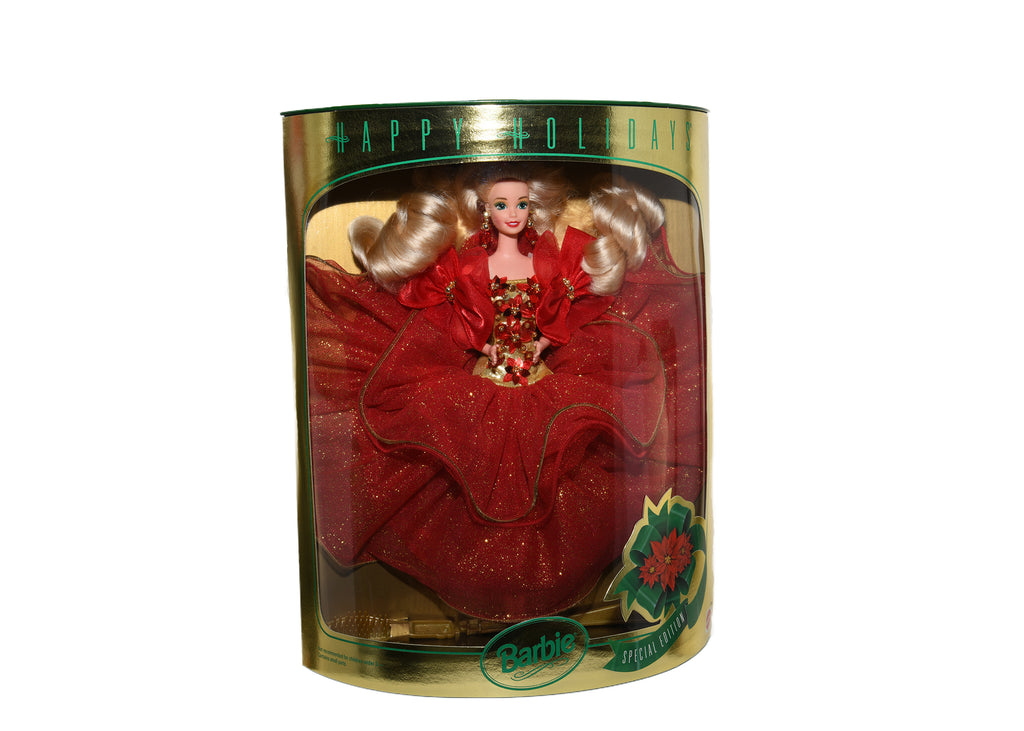 Mattel Barbie Doll-1993 Happy Holidays NIB 10824
