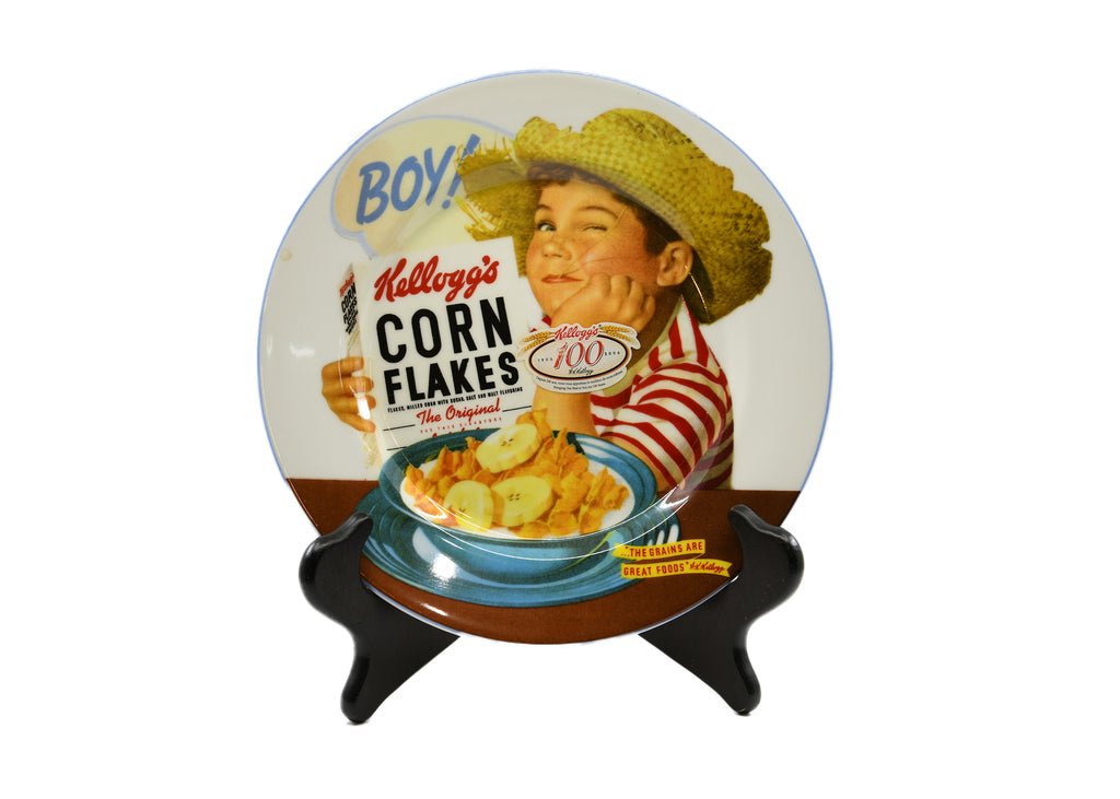 Corn Flakes Boy Vintage Plate