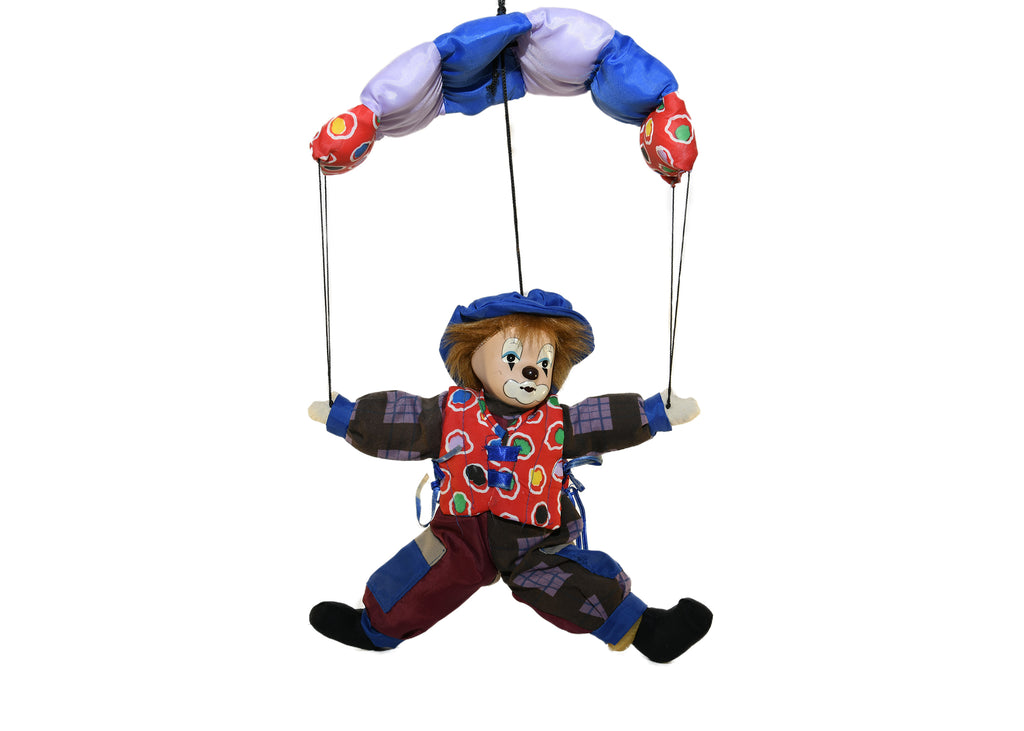 Vintage Parachute Clown Doll