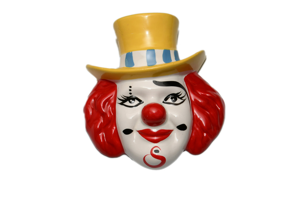 Clown Face Wall Hanging Ceramic