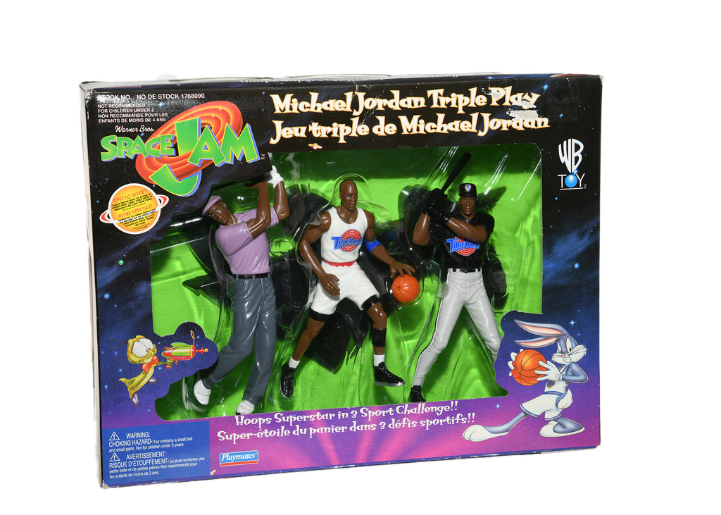 Michael Jordan Triple Play-Space Jam Playmates 1996 English-French Box