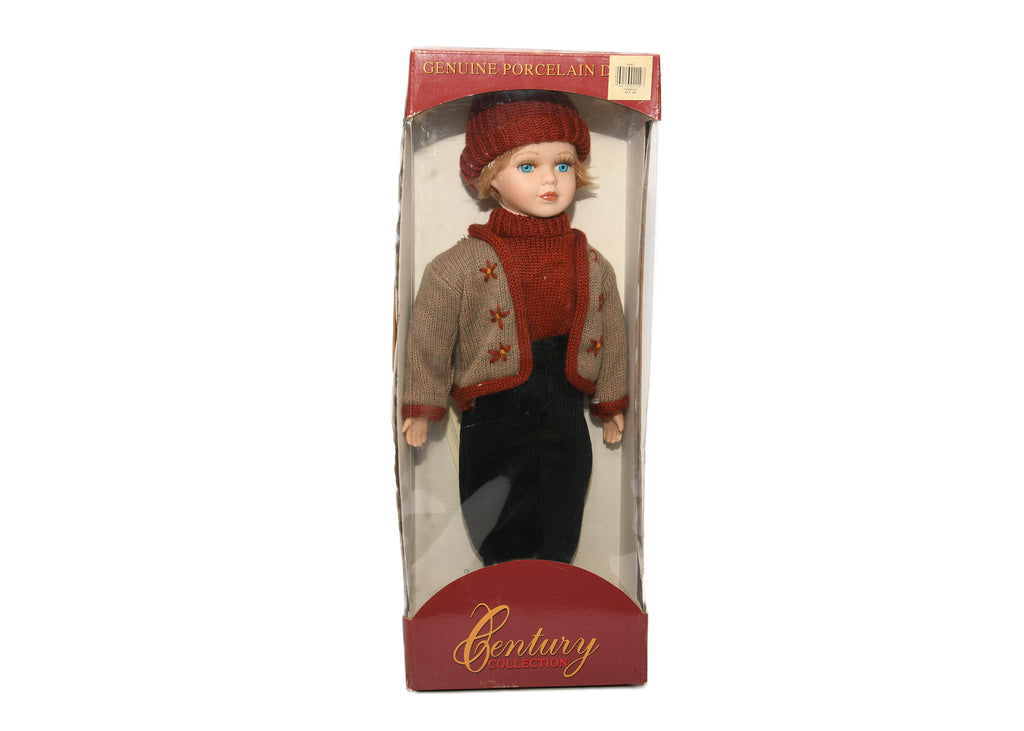 Century Genuine Porcelain Doll - Handcrafted Collectible English-French Packagin