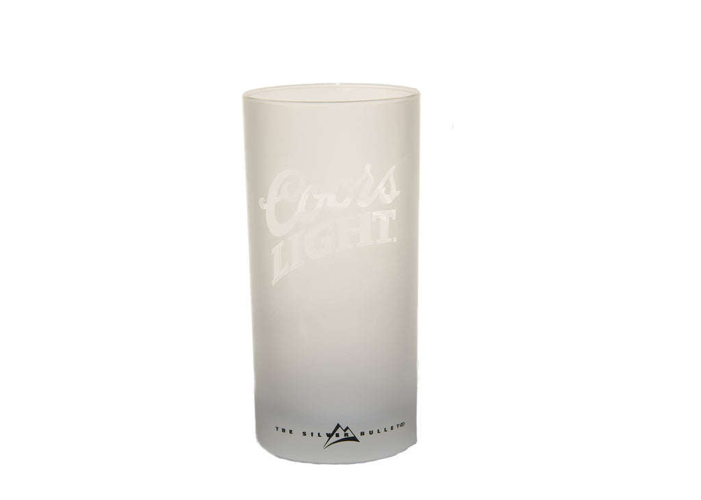 Coors Light The Silver Bullet Frosted Glass
