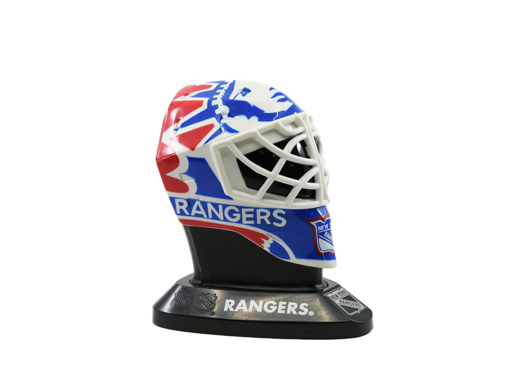NHL Mini Plastic Goalie Mask -Rangers-Mike Richter