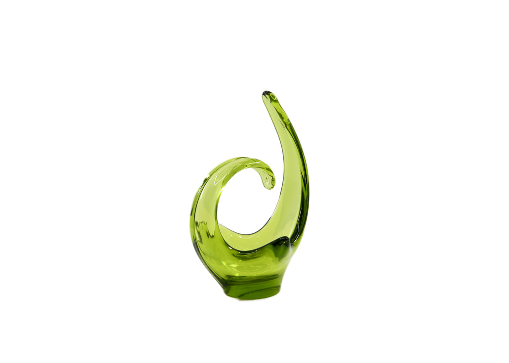 Green Delta Glass Ornament