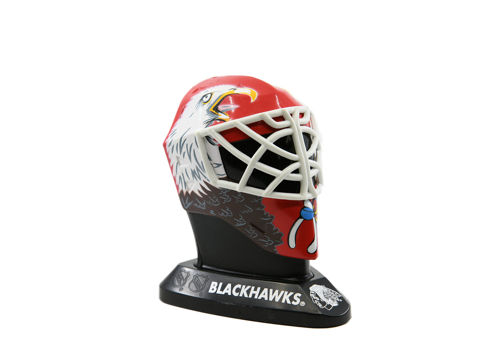 NHL Mini Plastic Goalie Mask - Chicago Ed Belfour