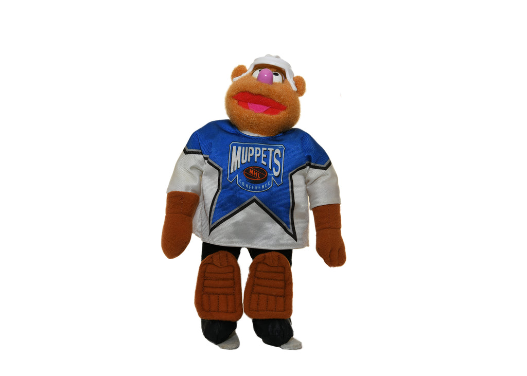 Muppets Fozzie NHL Hockey Player Plush Toy Doll McDonalds 1995