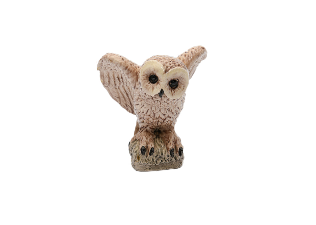 The Charm of Creamware - Owl  Figurine