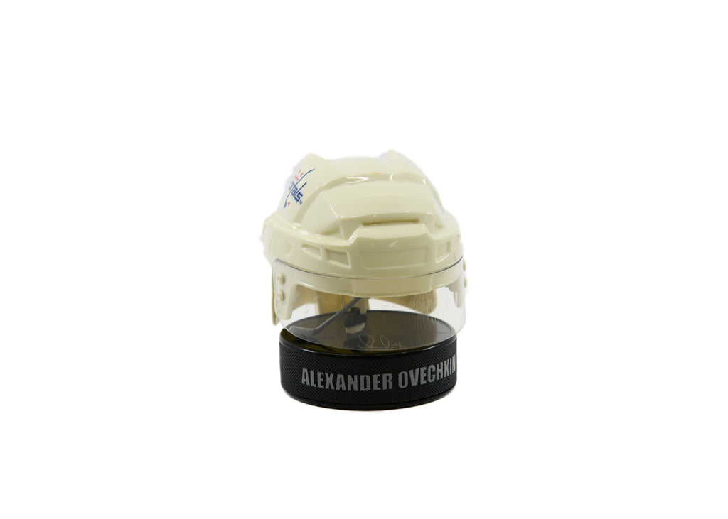 NHL Mini Plastic Hockey Helmet & Puck -Alexander Ovechkin-Capitals
