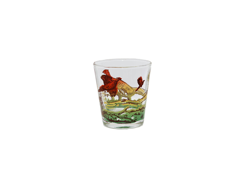 Vintage Shot Glass-Pheasant