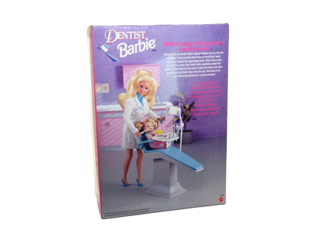 Mattel Barbie Blonde Talking Dentist with Patient # 17255 NIB 1997