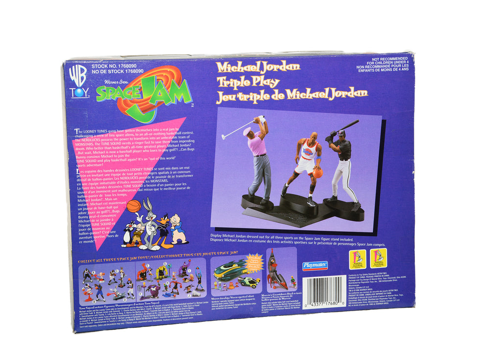 Michael Jordan Triple Play-Space Jam Playmates 1996 English-French Box