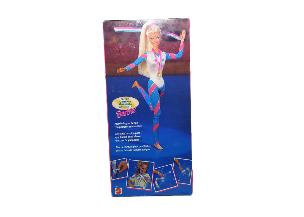 Mattel Barbie 1995 Super Gymnast Magical Tumbling Ring Multilingual Box 15821 NIB