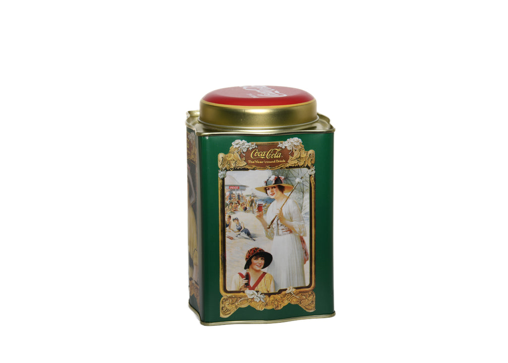 Coca Cola Tin Container "The Year Round Drink" (Green)