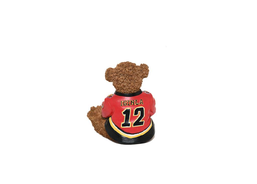 Calgary Flames Captain Iginla Series Teddy Bear Figurine