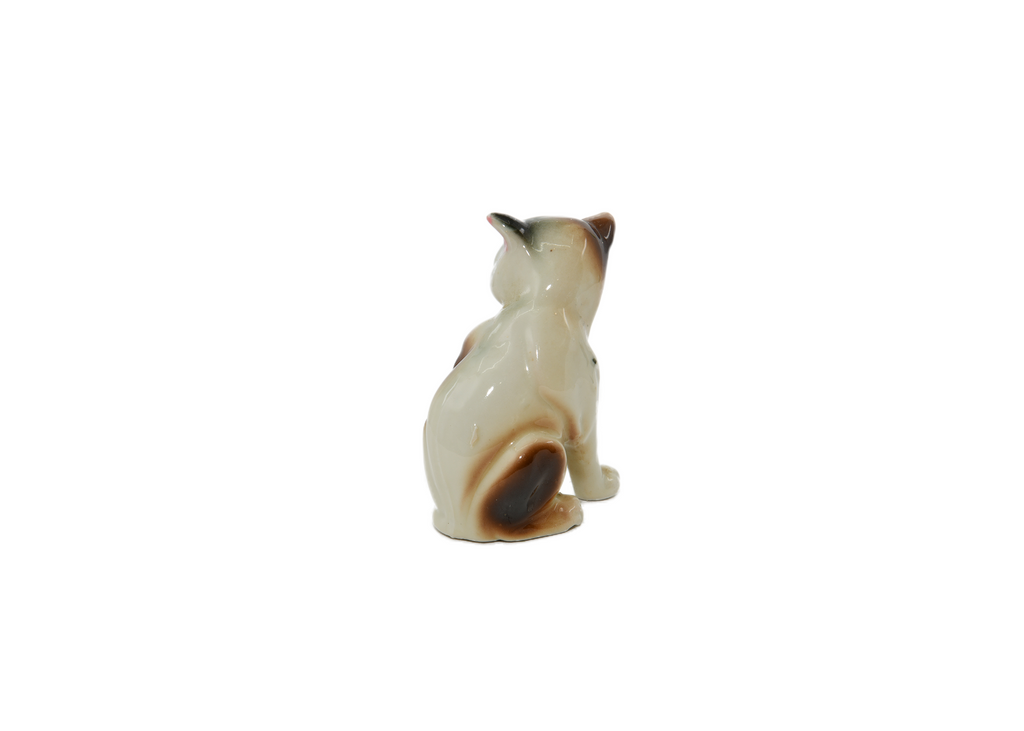 Porcelain Cat Sitting Ornament