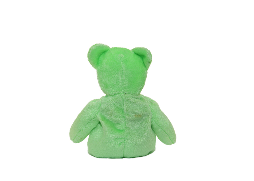 Ty Beanie Baby August Light Green Teddy Bear. Used.