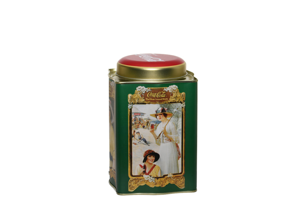 Coca Cola Tin Container "The Year Round Drink" (Green)