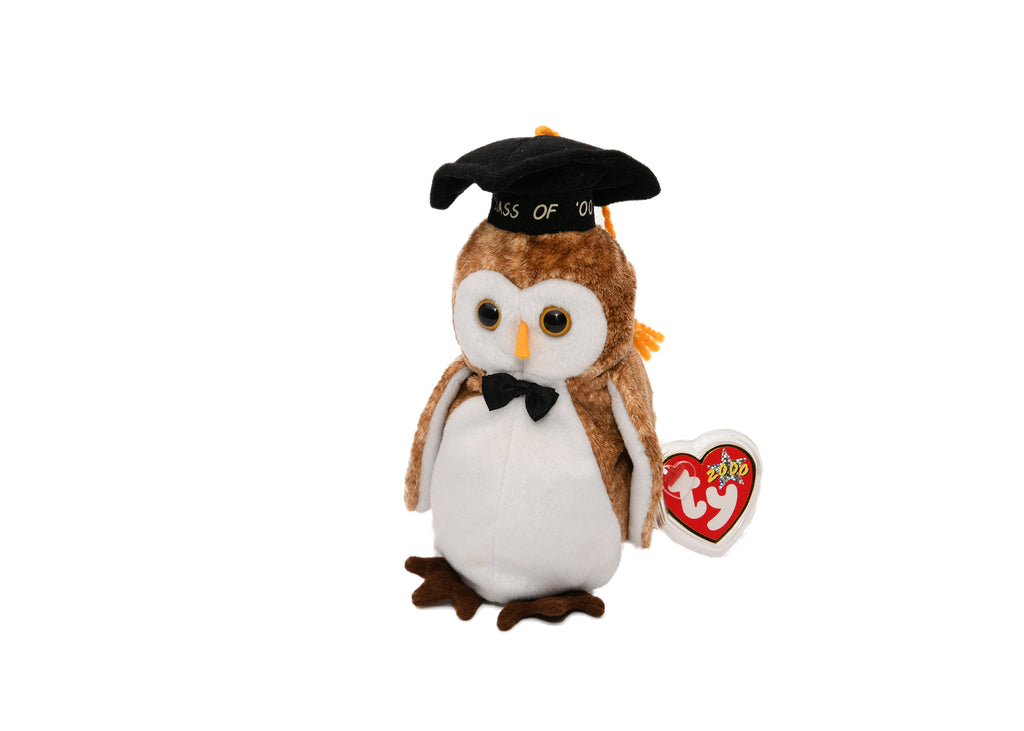 Ty Beanie Babies Class of '00 "Wisest" Owl w/Tags *Retired* 2000