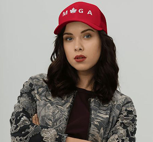 M*GA-Make Canada Great Again. Maple Leaf Ball Cap