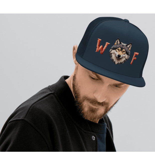 TIMBERWOLF WF BASEBALL CAP. DTF Printed Baseball Cap WF Red. Navy Blue, Black.