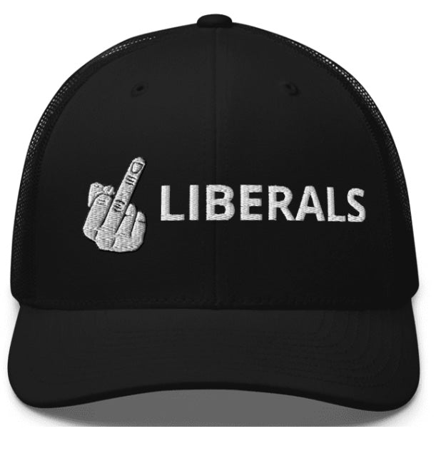LIBERALS, A salute to Liberals. Baseball Cap. Embroidered. Red, Black, Blue.