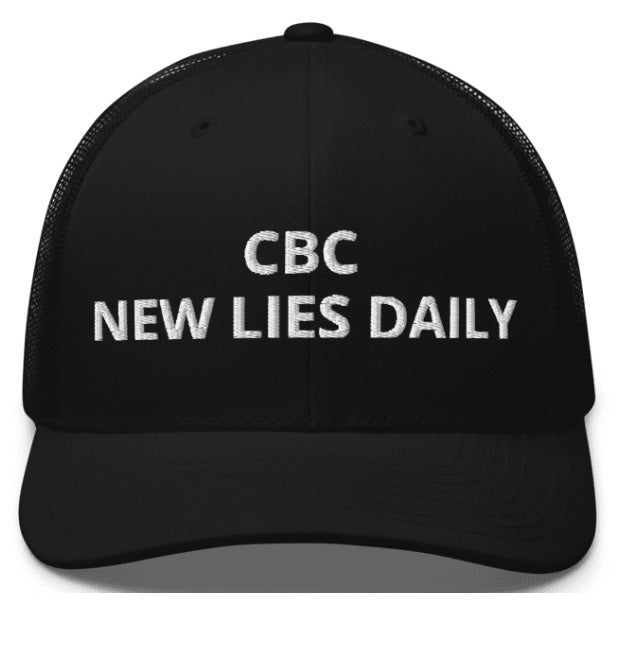 CBC NEW LIES DAILY. Baseball Caps, Colors Red, Navy, Black.