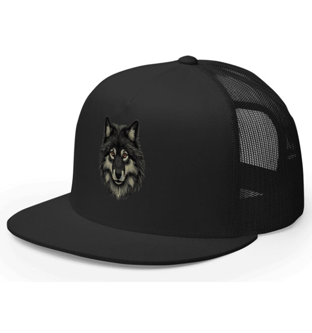 TIMBERWOLF 2. DTF Printed Baseball Cap. Navy Blue, Black, Silver.