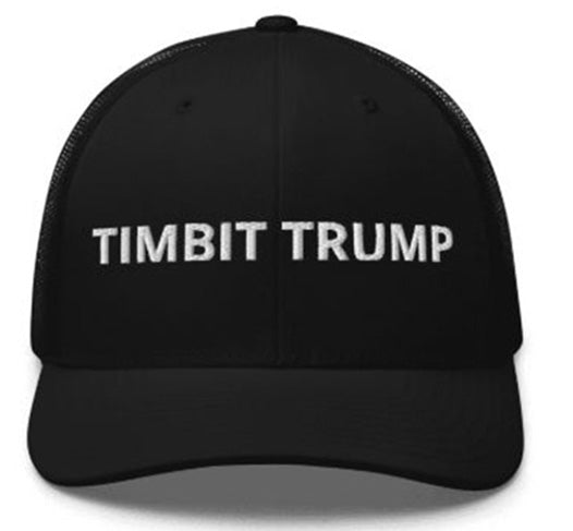 Timbit Trump Baseball Cap. Black