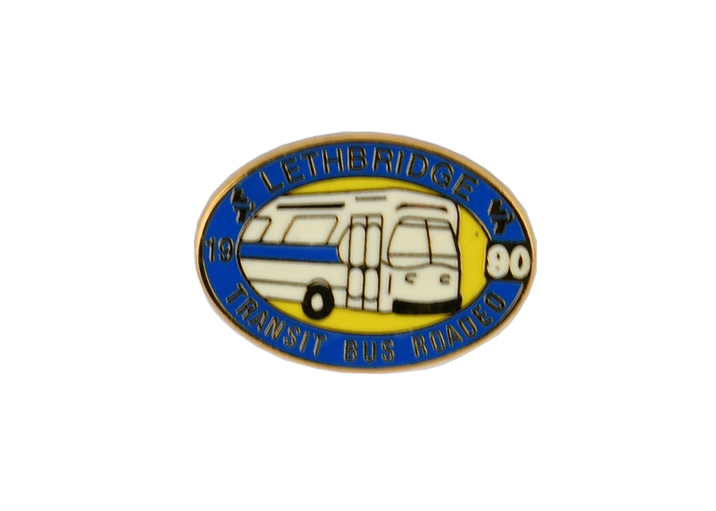 Lethbridge 1990 Transit Bus Rodeo Pin