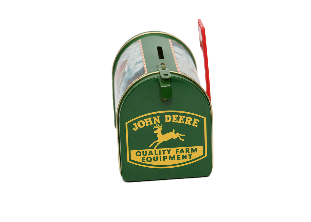 John Deere Mailbox Tin Piggy Bank