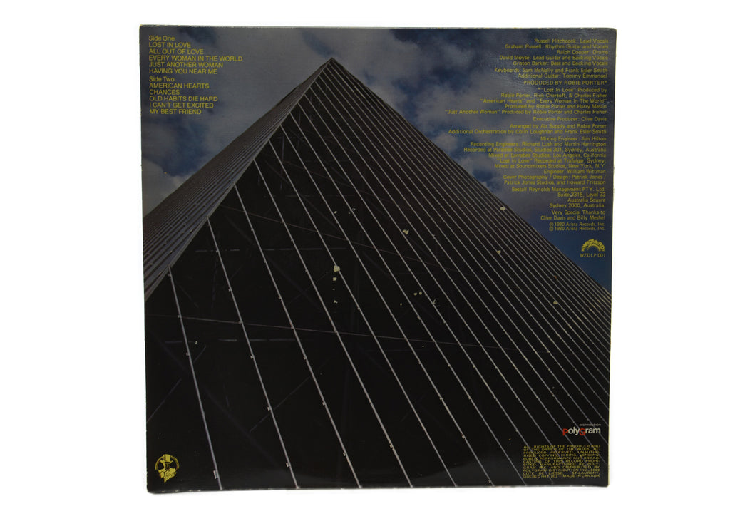 Air Supply - Lost In Love LP Vinyl Album