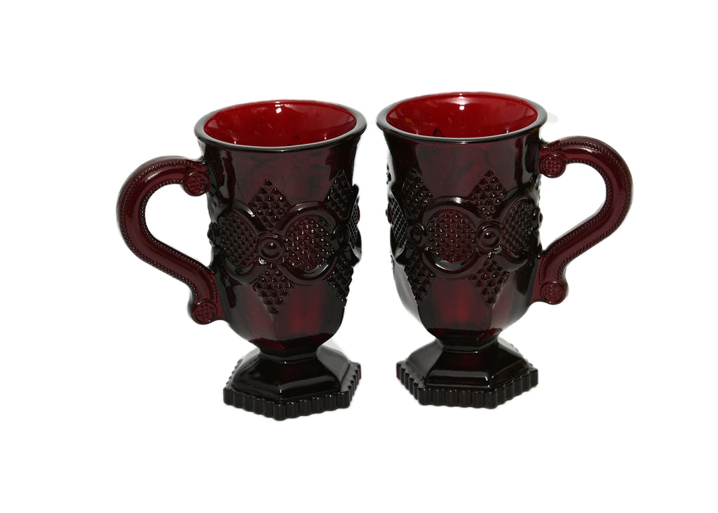 Avon - Cape Cod Collection - 2 Pedestal Mugs