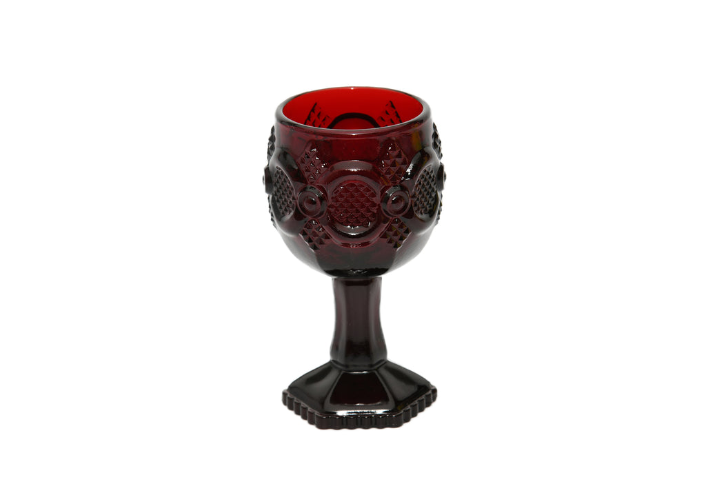 Avon - Cape Cod Ruby Red - 4 Goblets