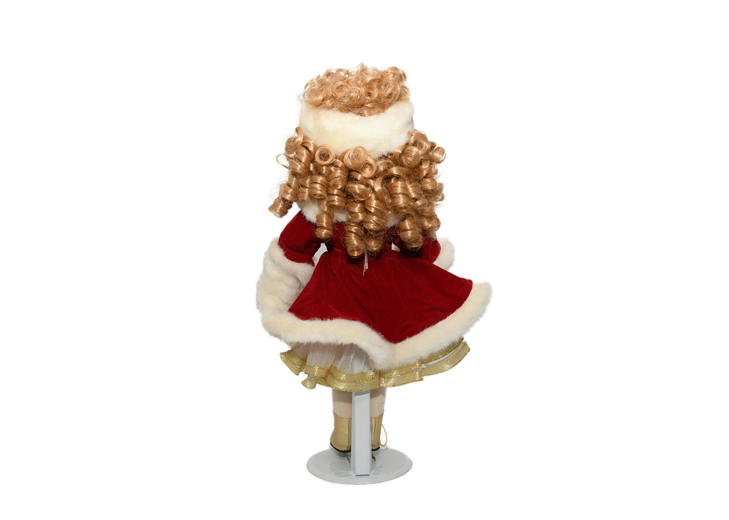 Victoria Collection - Porcelain Doll Christmas On Skates