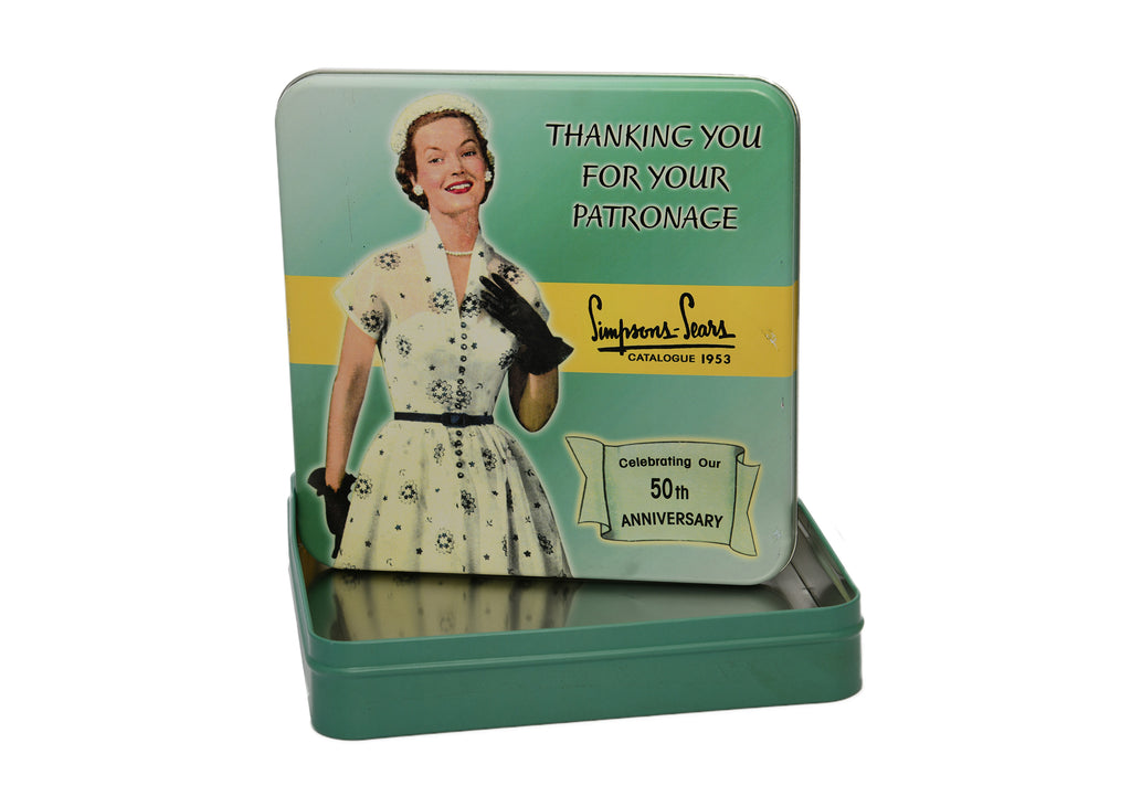 Simpson Sears 50th Anniversary Tin Container