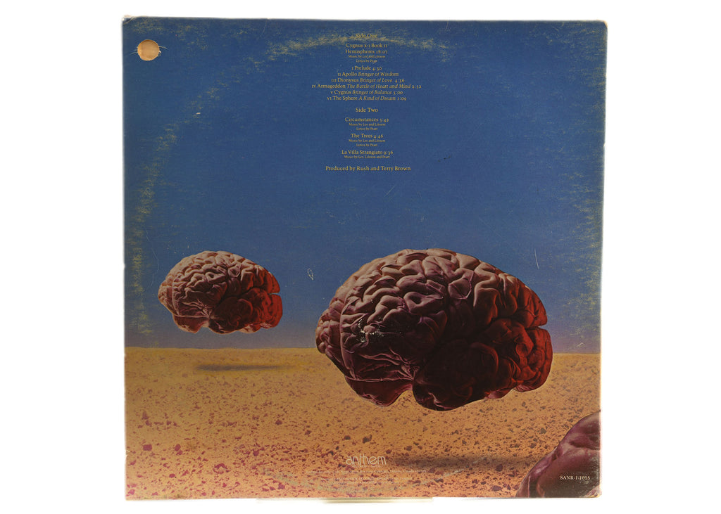 Rush - Hemispheres LP RED Vinyl Album 1978