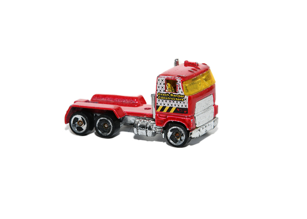 Mattel Hot Wheels-Crash Barrier Contractors Commercial Stake Bed Truck 1981
