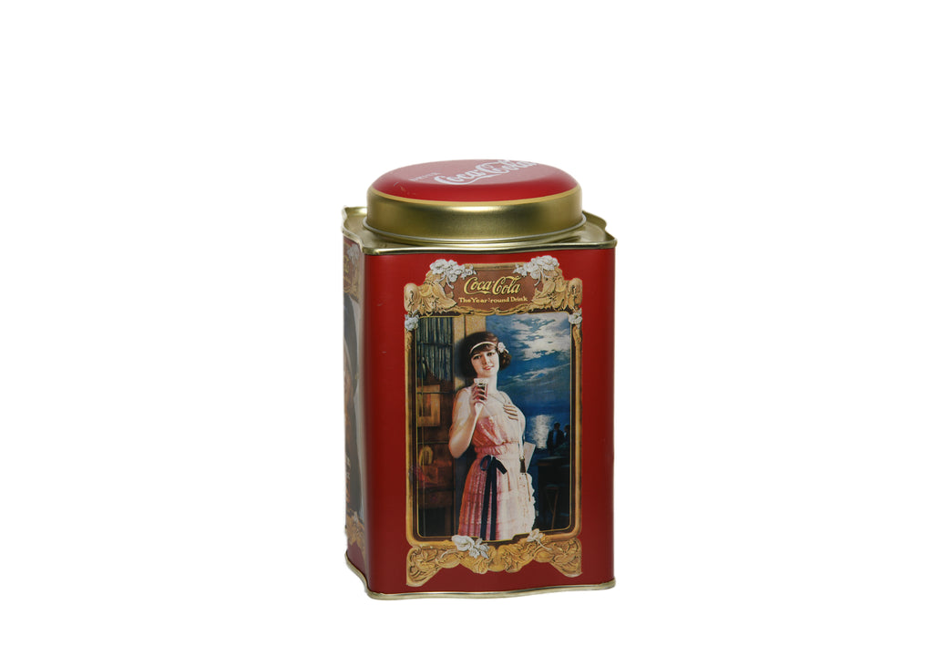 Coca Cola Tin Container "The Year Round Drink" (Red)