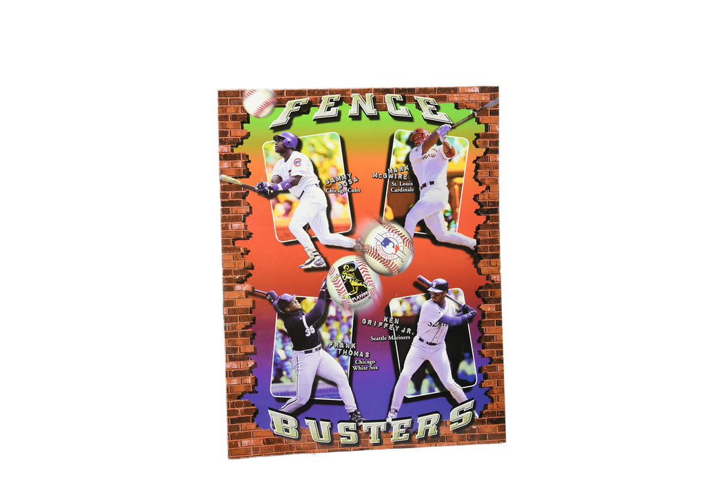 Fence Busters-Folder-Sammy Sosa-Mark McGwire-Frank Thomas-Ken Griffey Jr. 1998