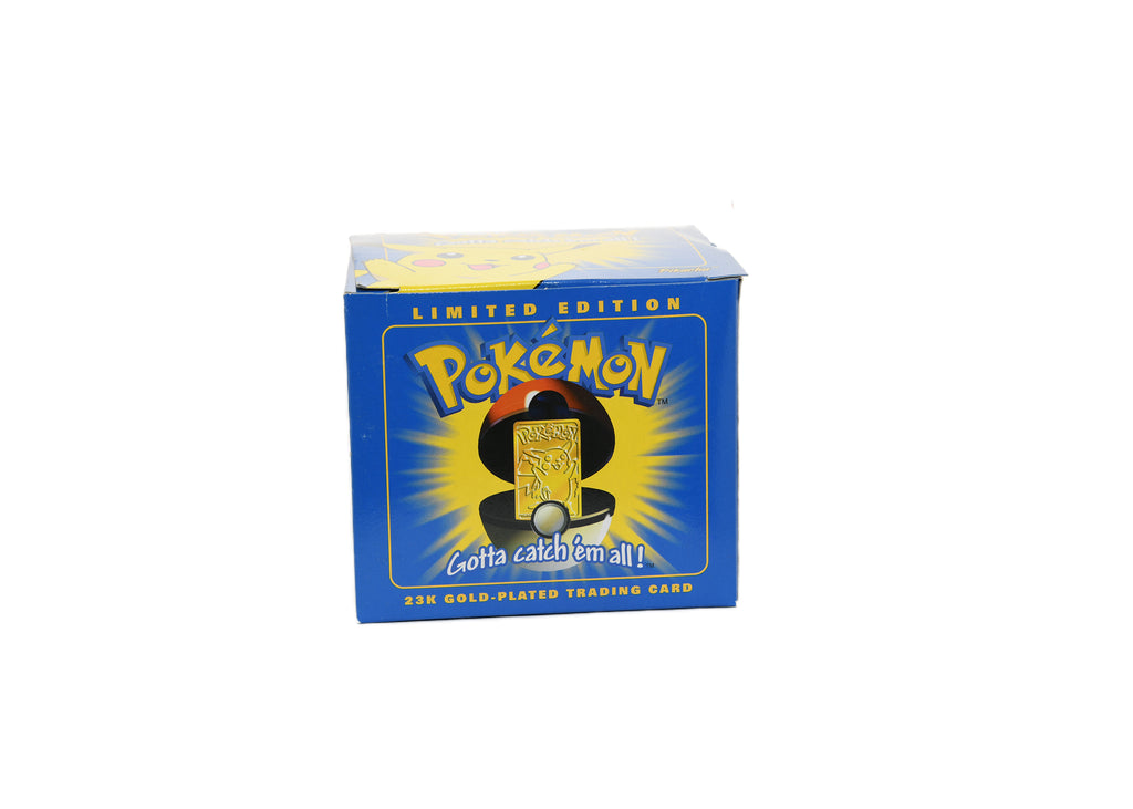 Pokemon-Pikachu-23K Gold Plated Trading Card 1999