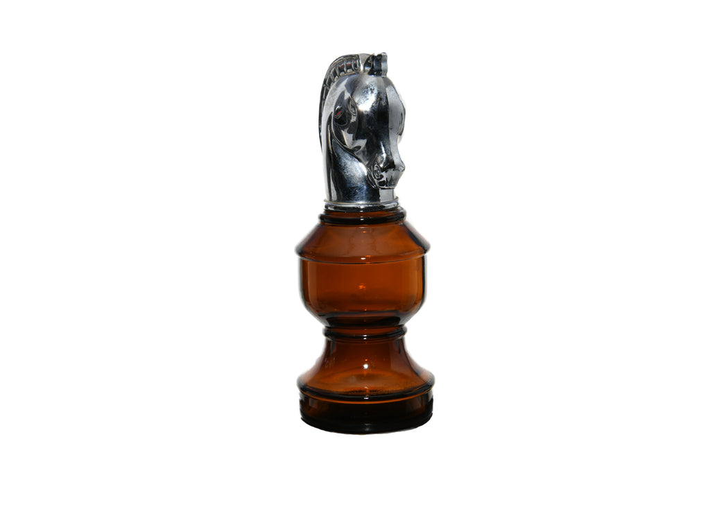 Avon-Chess Piece Smart Move "Knight" Glass Decanter