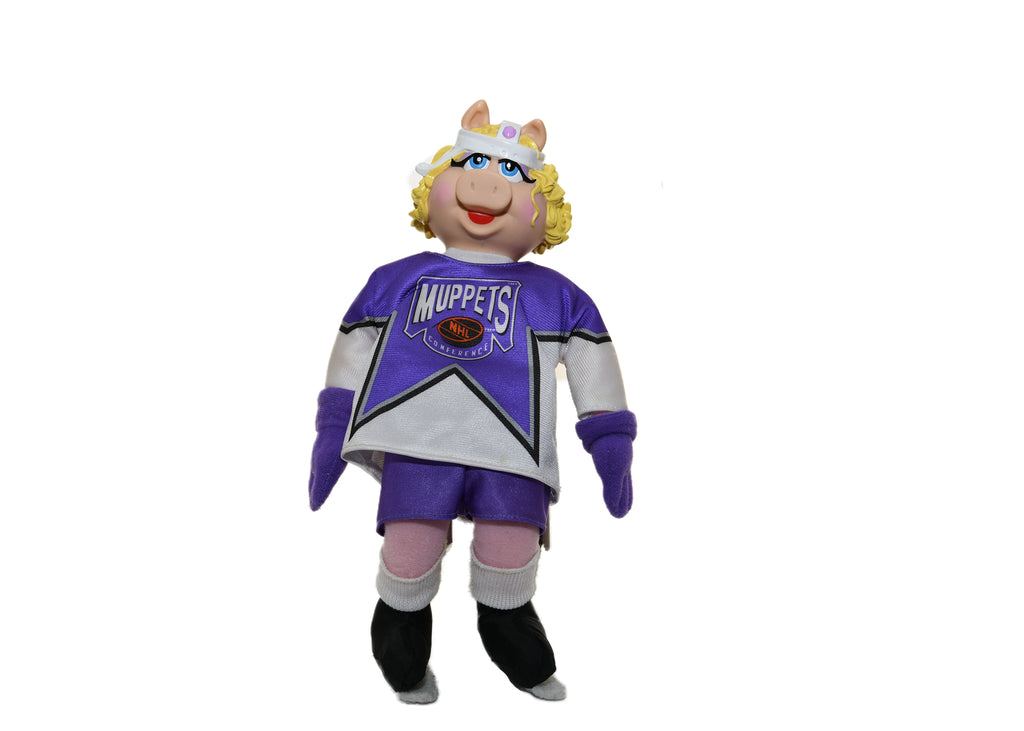 Muppets Miss Piggy NHL Hockey Player Plush Toy Doll McDonalds 1995