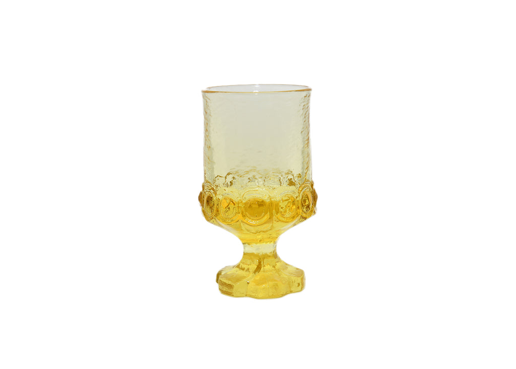 Franciscan Crystal Madeira Cornsilk Yellow Footed Water Goblet