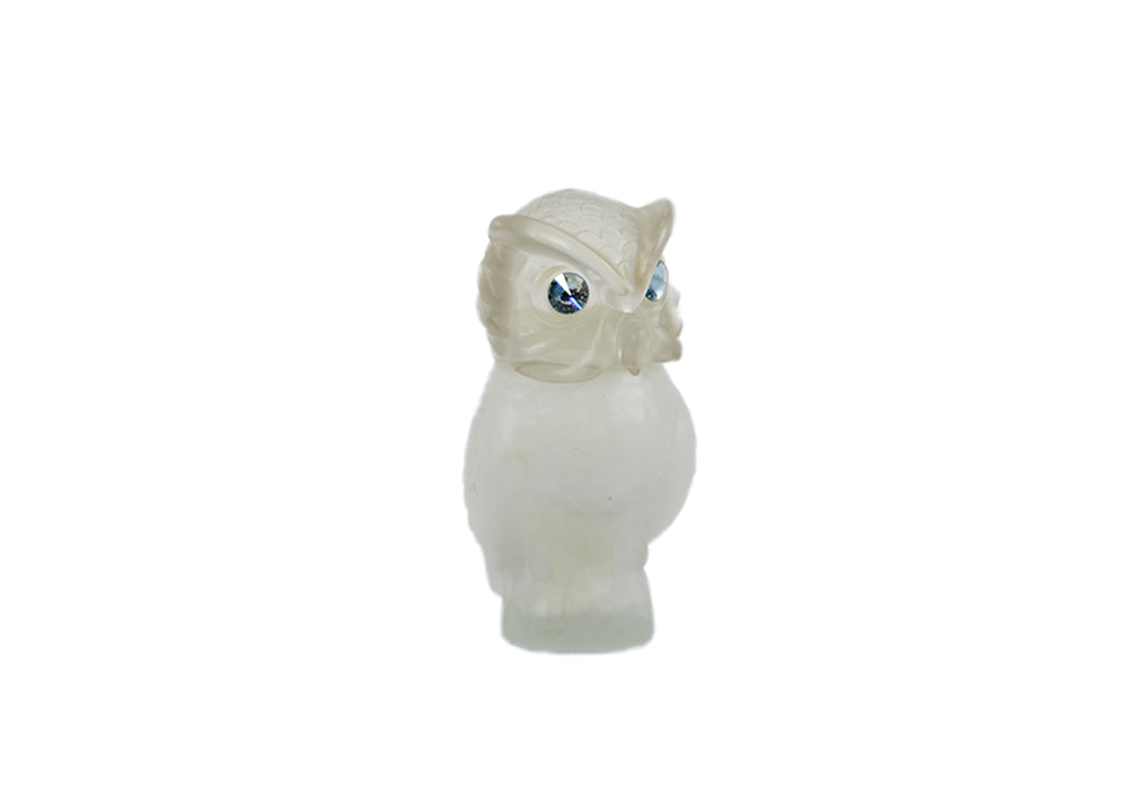 Avon-Owl Milk Glass Decanter