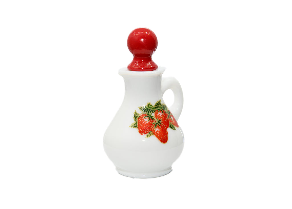 Avon-Strawberry And Cream Bath Foam Pitcher Bottle