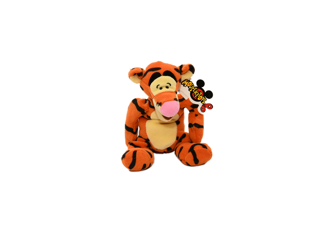 TIGGER Mini 9" Bean Bag Mouseketoys Plush Soft Stuffed Curled Tail Tiger NEW Tag