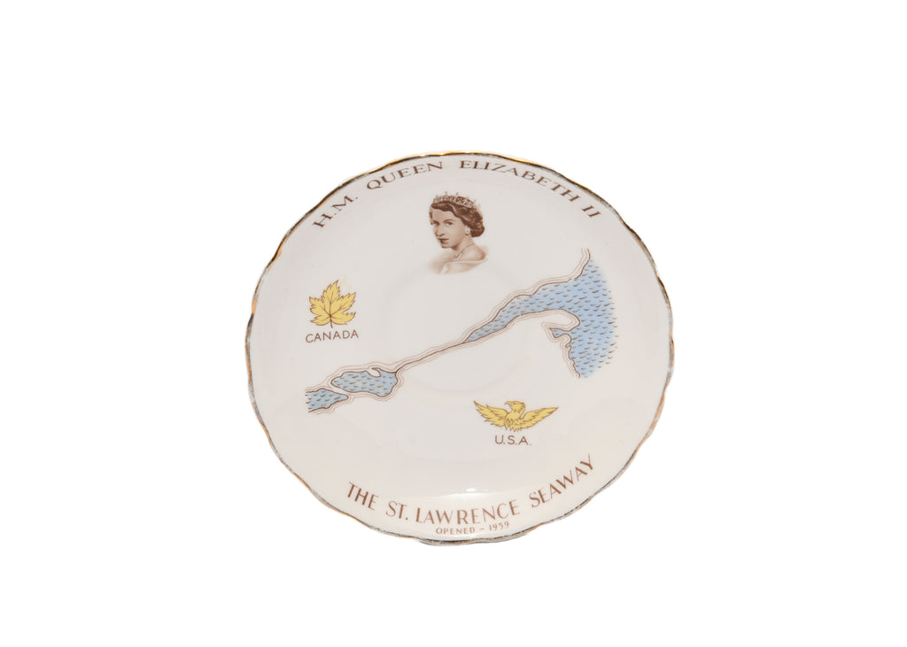 HM Queen Elizabeth II - St. Lawrence Seaway 1959 Plate