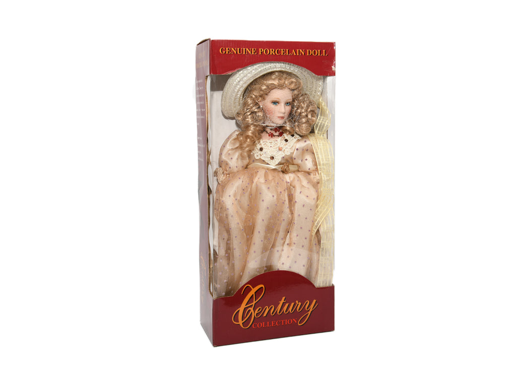 Century Genuine Porcelain Doll - Hand Crafted Collectible English-French Packaging